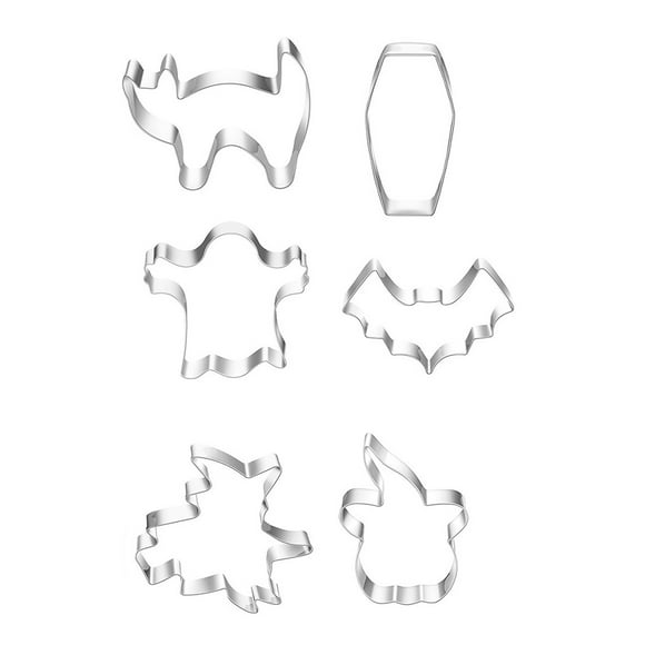 Harpily 50% Off Clear! Popsicles Molds Mini Shaped Cookie Cutter For Halloween Stainless Halloween Cookie Supply Baking
