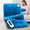 Aqua Blue, variant on Bound-Edge Design Heating Pad 12 x 24 IN, 210 GSM,Dark Blue