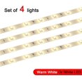 thumbnail image 3 of Led Under Kitchen Cupboard/cabinet Strip Lights, Linkable Plug In Light Bars For Shelf Closet Showcase Bedside Under Counter (warm White, 4 X 30cm), 3 of 5
