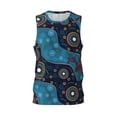 thumbnail image 2 of Easygdp Bohemian Turtle Men's Mesh Basketball Jersey Quick Drying Sleeveless Shirts Fitted Muscle Tank Tops Sport Round Neck T-Shirt - XX-Large, 2 of 9