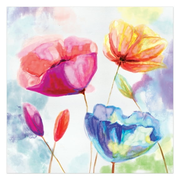 Creative Products Whimsical Flowers 36x36 Canvas Wall Art