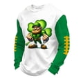 thumbnail image 2 of YueHuiYing St Patricks Shirt Mens St Patricks Day Sweatshirt Vintage Shamrock Irish Sweat Shirt Plus Size Long Sleeve Pullovers, 2 of 3