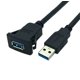 thumbnail image 1 of Cable USB 3,0 de un solo puerto cuadrado de 1 metro, resistente al agua, tipo bayoneta, para tablero de instrumentos de automóviles, barcos y motocicletas, 1 of 4