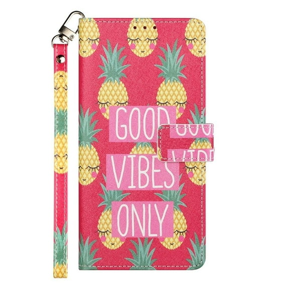 Bemz Clutch Pocket Series Wallet Case for Samsung Galaxy A42 5G with Key Tool - Good Vibes Only Pineapples