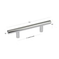 thumbnail image 4 of Better Homes & Gardens 3" (76mm) Center-to-Center Bar Pull, Polished Chrome, 6 Pack, 4 of 8