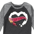 thumbnail image 3 of Hot Wheels - Burnout Heart - Toddler & Youth Raglan Graphic T-Shirt, 3 of 6