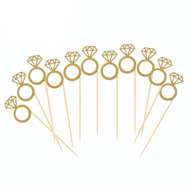 Adornos de diamantes para celebraciones, decoración de pasteles brillante para despedidas de soltera memorables