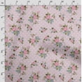 thumbnail image 3 of Soimoi Floral Vintage Print Poly Taffeta Fabric Decor Sewing Fabric By The Yard 56 Inch Wide Decorative Fabric For Outdoor Upholstery Umbrellas And Home Accents Pink, 3 of 5