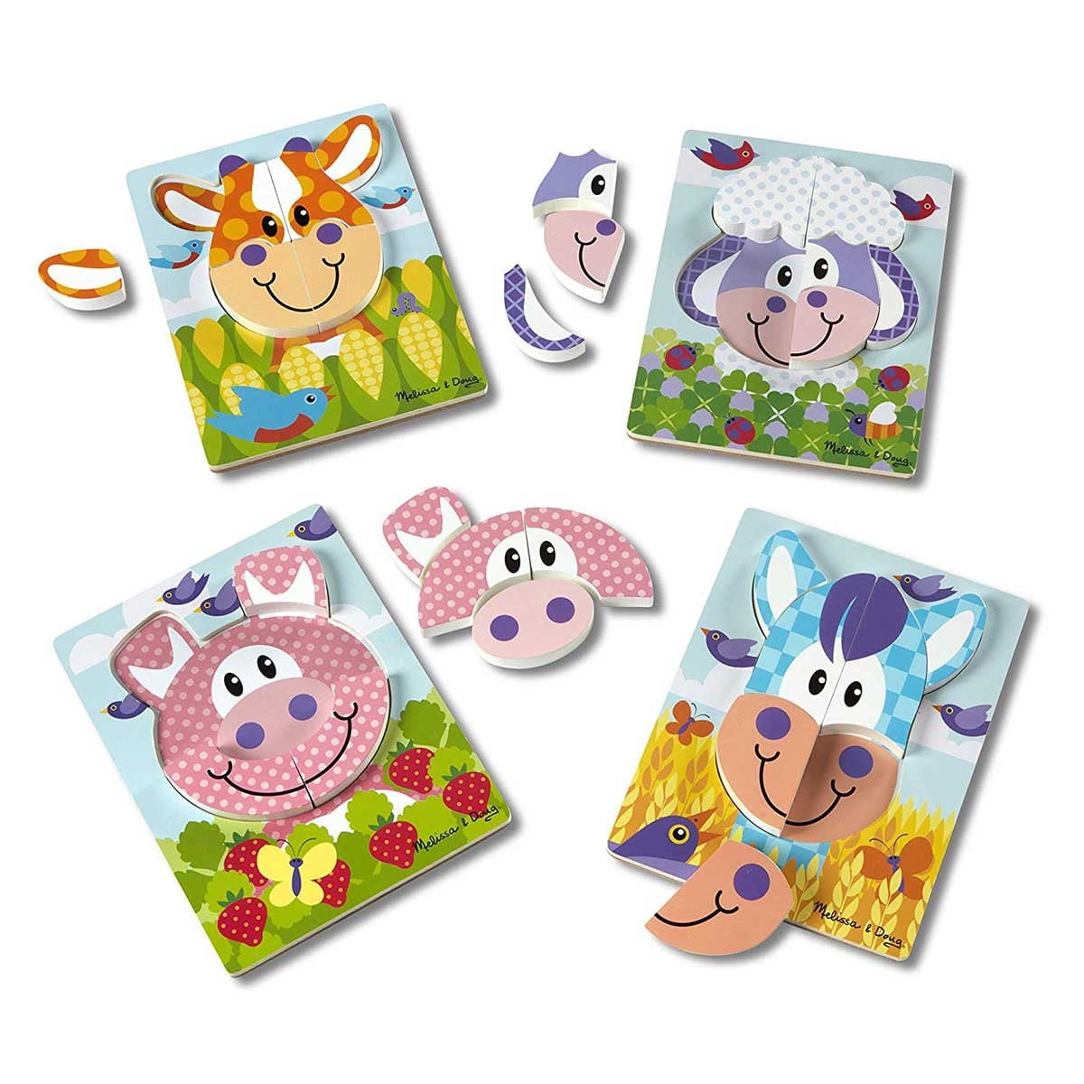 melissa and doug chunky puzzle farm animals