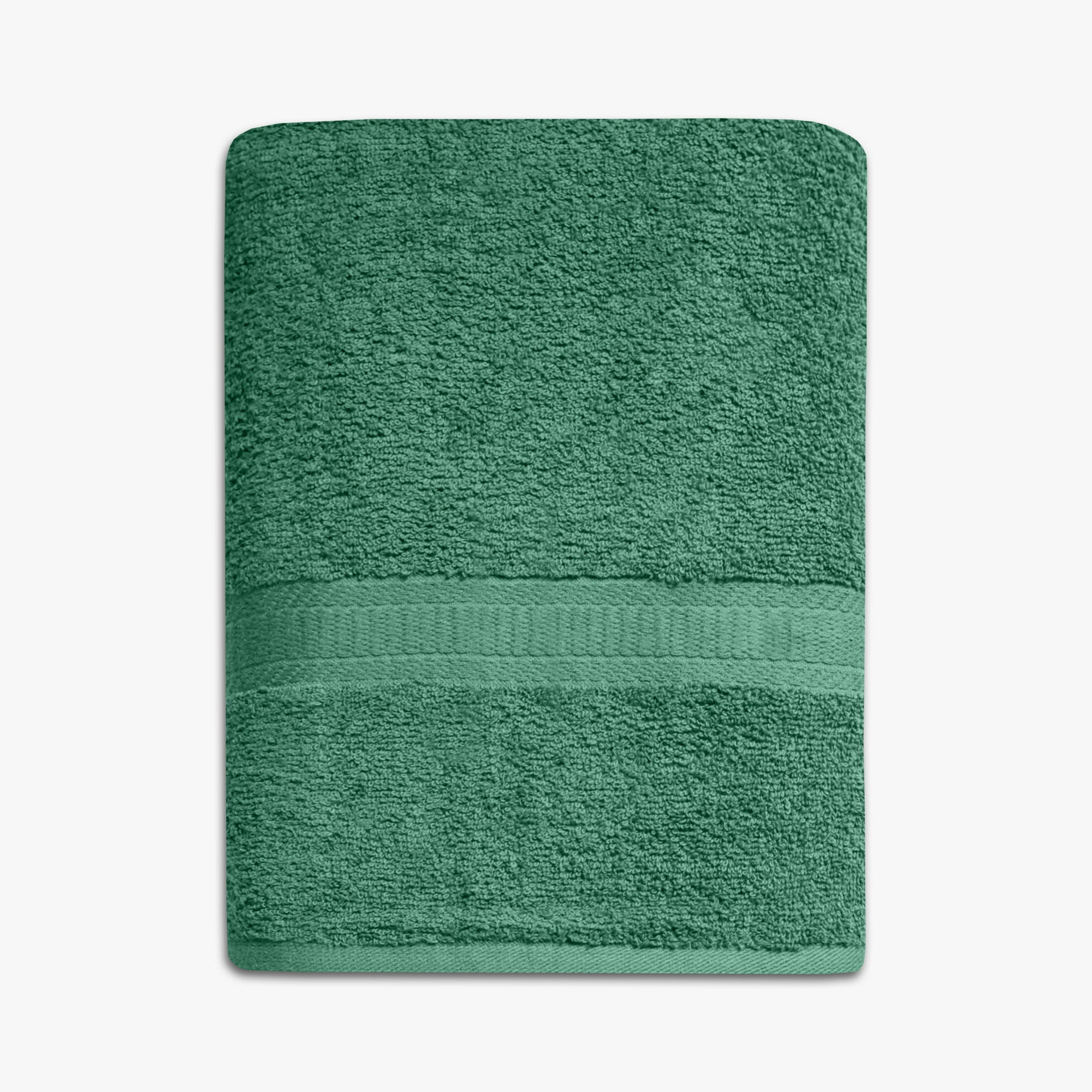 Mainstays Basic Bath Towel, 100% Cotton, Green