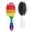 Abstract R, variant on Abstract Rainbow Gradient Hair Brush - Round-Tip Bristles for Gentle Detangling, Anti-Frizz Paddle Brush for Women & Men, Ergonomic Handle for All Hair Types