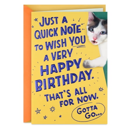 Hallmark Funny Birthday Card (I Gotta Go)