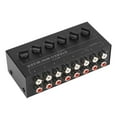 thumbnail image 5 of Mini Stereo Mixer 6 Channel Independent Volume Control Portable Passive Mixer for PC CD Laptop, 5 of 8