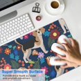 thumbnail image 4 of Long Mouse Pads for Desk,Beagle Dog Dog and Pioneer Flower Desk Mats on Top Of Desks, Desk Mouse Pad Extra Large with 3mm Non-Slip Base and Stitched Edge for Gaming,Office,Work,Home 31.5"x11.8", 4 of 6