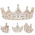 thumbnail image 2 of Pearl Crown Hermosa boda Diadema con estilo Trabajo de novia para decoración, 2 of 5