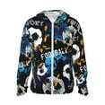 thumbnail image 1 of Fotbe Football Chaqueta con Protección Solar UPF 50+ para Hombre y Mujer, Camisa con Capucha y Bolsillos-Medium, 1 of 7