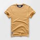 thumbnail image 1 of Camiseta de algodón de Color sólido para hombre, camiseta básica informal con cuello redondo para hombre, camisetas clásicas de alta calidad para hombre Tan Jianjun unisex, 1 of 2