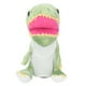 thumbnail image 3 of Juguete de mano de dinosaurio de peluche de 11,8 pulgadas con boca móvil, juguete de mano de dinosaurio suave para niños y adultos, color verde, 3 of 15