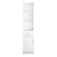 thumbnail image 5 of Tcbosik Tall Skinny Bathroom Cabinet, 70-Inch Floor Storage Organizer with One Drawer and Open Shelves, Perfect for Small Spaces and Narrow Corners, White, 5 of 9