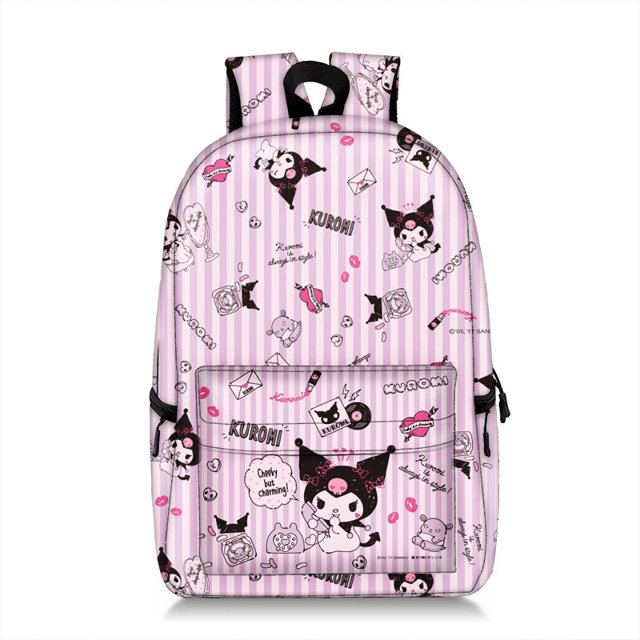 Sanrio Kuromi-mochila de Anime Melody para estudiantes de escuela primaria, bolso de hombro con estampado de dibujos animados, bolsa de almacenamiento para niñas lindas, nuevo Fivean unisex
