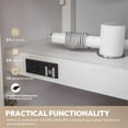 thumbnail image 6 of Leon 72"in. Double Bathroom Vanity in Washed White w/Lightning White Composite, 6 of 14