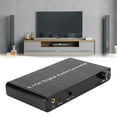 thumbnail image 3 of POINTERTECK Convertisseur Audio Optique Numérique Adaptateur Audio Commutateur Audio Portable Séparateur Audio Noir Extracteur Audio avec Décodeur Décodage pour Maison École Concert Cinéma Carrés, 3 of 9