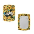 thumbnail image 2 of ZUXONGSY Sunflowers Cow Stool Covers Rectangle 2 Pieces Bar Furniture Cover with Elastic Bands Covers for Upholstered Furniture Rectangle Chair Easy to Clean Home Indoor Decor, 2 of 7