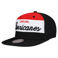 thumbnail image 3 of Men's Mitchell & Ness Black Carolina Hurricanes Retro Script Colorblock Snapback Hat, 3 of 4
