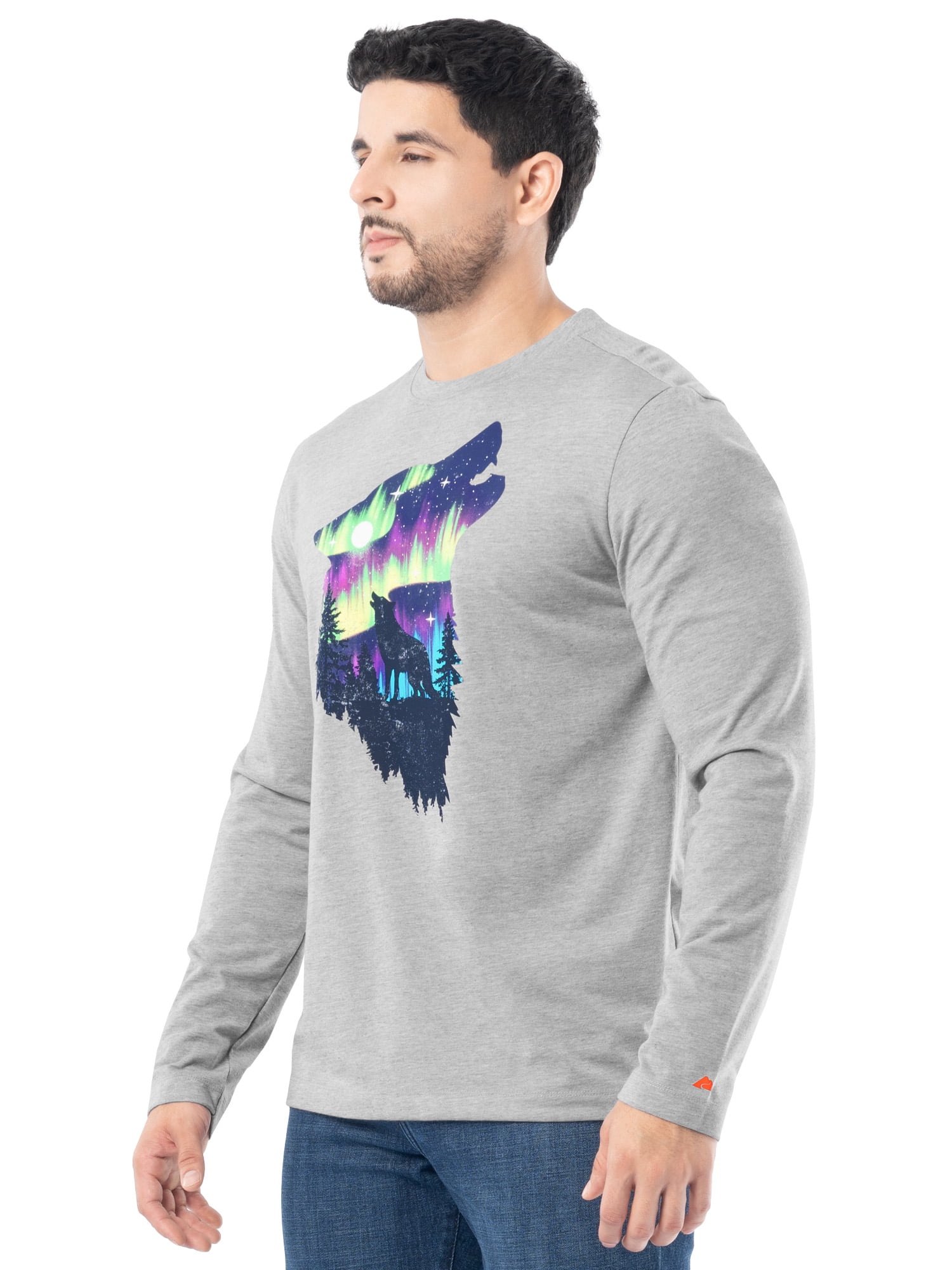 Ozark Trail Men's Long-Sleeve Active Graphic Tee, Sizes S-3XL