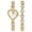 White, variant on Women's Birthstone Heart Teardrop Bracelet Watch Set: Crystal Zircon Dial Wistwatch - Christmas Gift