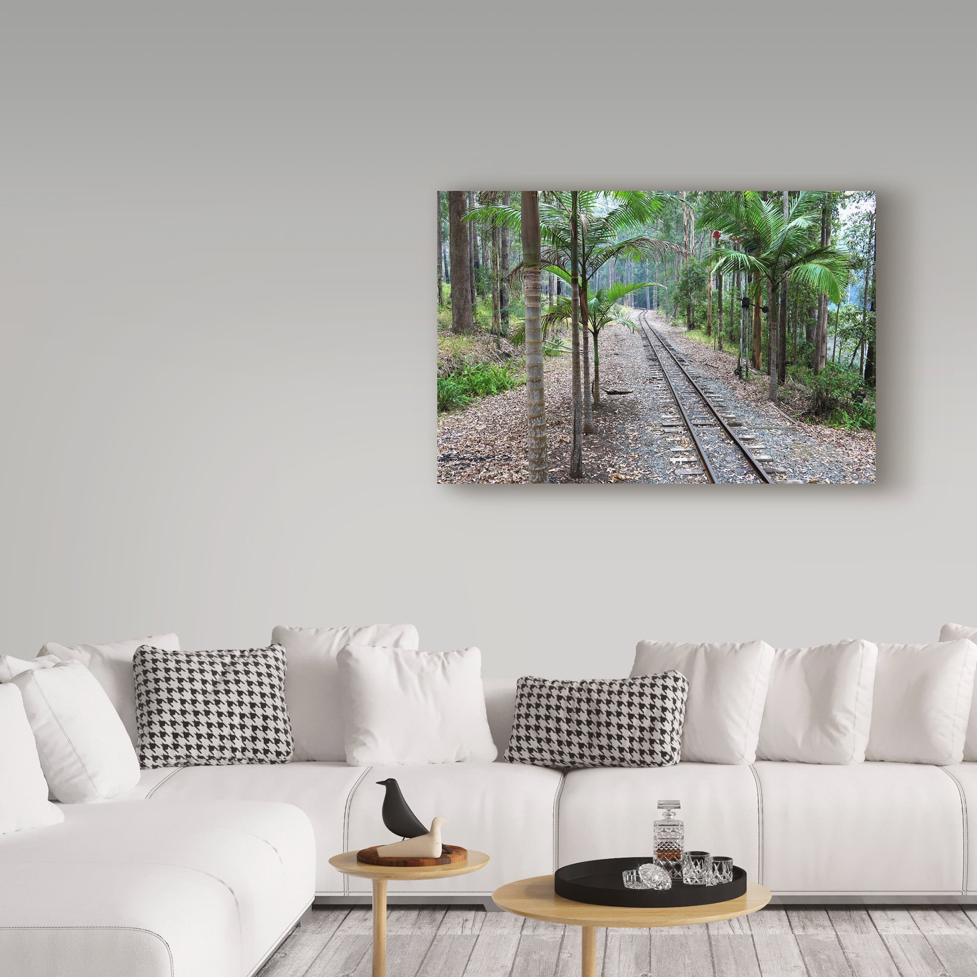 Trademark Fine Art 'Tracks Train' Canvas Art by Incredi