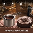 thumbnail image 4 of 304 Stainless Steel Double Boiler Pot Set 20.28oz Melting Pot with Heat Resistant Handle and Spout 47.33oz Outer Pan Spoon,30.43oz Measuring Cup for Chocolate Butter Candy Making, 4 of 11