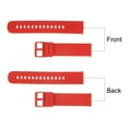 thumbnail image 4 of Uxcell Silicone Watch Bands, 22mm Watch Strap Zinc Alloy Buckle Quick Release, Red, 4 of 6