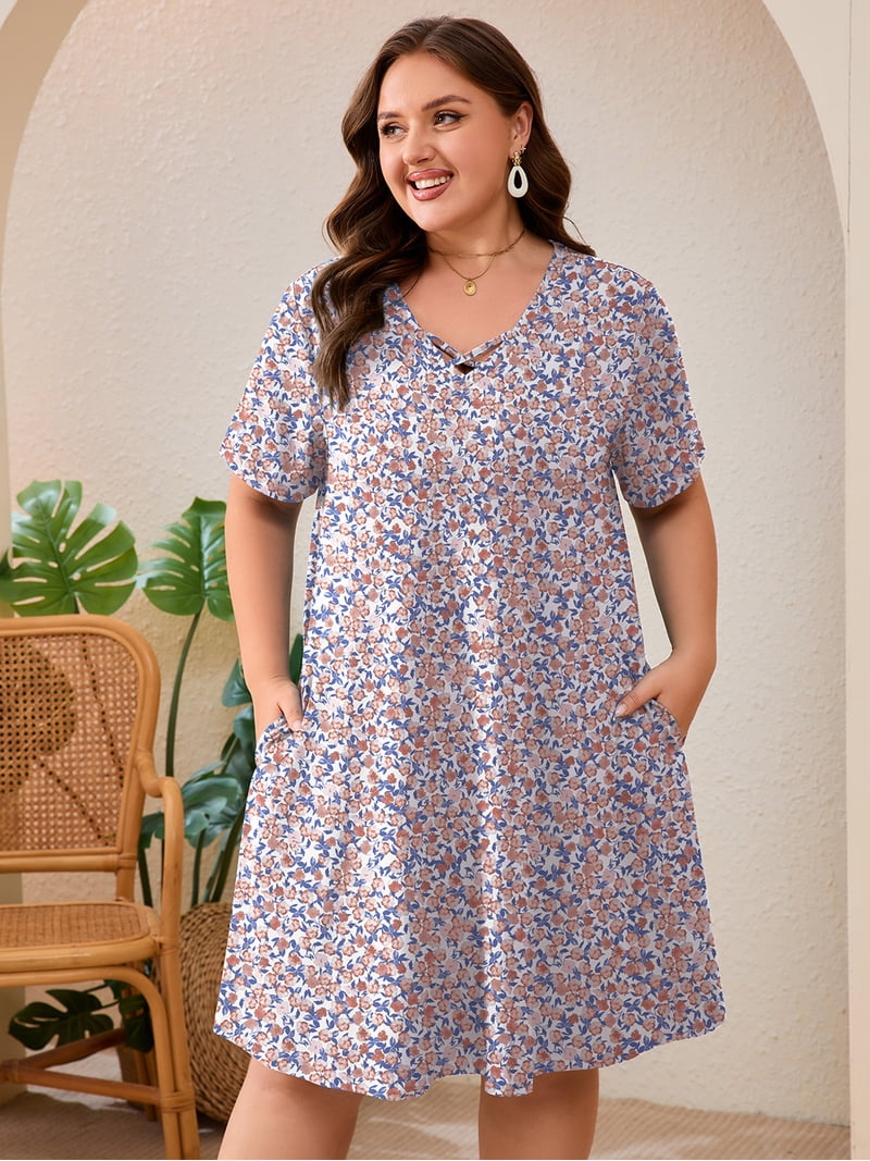 patch denim dress Daisy Denim Mini Dress Medium Wash / XS main image 0