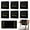 Black, variant on 6Pcs Reserved Chair Signs Church Pew Reserved Sign Seating Placeholder with Printed Words for Weddings Parties Celebrations Receptions Church or Event