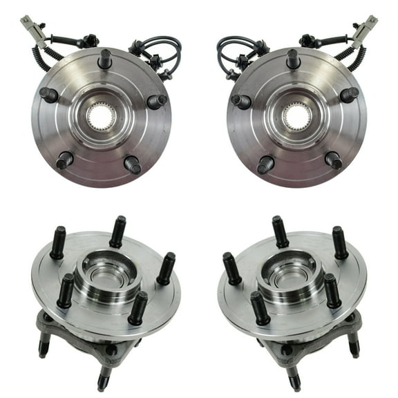 TRQ Wheel Bearing & Hub Assembly Front Rear LH RH Set of 4 for Jeep New BHA53795 Fits select: 2005-2010 JEEP GRAND CHEROKEE, 2006-2010 JEEP COMMANDER