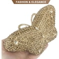 thumbnail image 6 of Ladies Elegant Evening Bags Butterfly Rhinestone Clutch Purse for Wedding Party Cocktail Crossbody Shoulder Bag, 6 of 7