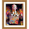 thumbnail image 2 of Stephen Chambers 26x31 Gold Ornate Wood Framed With Double Matting Wall Art Titled - Hitchcock Psycho, 2 of 6