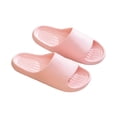 thumbnail image 4 of Pink Ladies Soft Sole Slippers Women'S Indoor Solid Color Thick Bottom Slip-On Home Comfort Shoes Non-Slip, 4 of 9