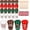 Retro, variant on 24 Set Hot Coffee Cups, Red and White Christmas Party Favor