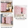 thumbnail image 2 of Upper/Bottom Bunk Bed Curtains Dorm Home Blackout Privacy Beds Cloth Curtain Shading Breathable Dustproof Bed Canopy with Rope and Buckles for Kids Teen Loft Beds Single Sleeper, 2 of 4