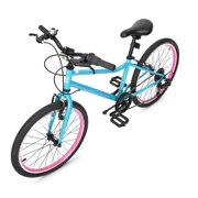 Hykolity 20 Inch Kids Mountain Bike Boys Girls Children Youth MTB Bicycle For Ages 8-13 Bikes With Adjustable Seat Dual Brake Kickstand Reflector, Blue