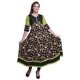 thumbnail image 1 of Bimba Kurti Indien pour Femmes Imprimé Ligne A Anarkali Kurti Robe Décontractée, 1 of 5