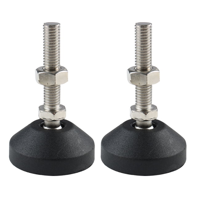Pies niveladores ajustables M10 x 50 x 50mm antideslizantes para muebles de fábrica 2pcs