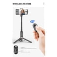 thumbnail image 3 of Q12 Perche à Selfie Bluetooth pour Téléphone Portable Trépied Support de Diffusion en Direct Multifonctionnel Rose, 3 of 4