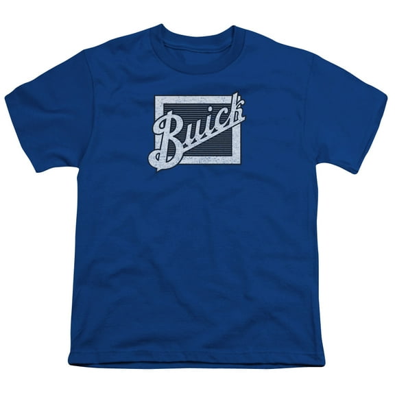Buick - Distressed Emblem - Youth Short Sleeve Shirt - Large