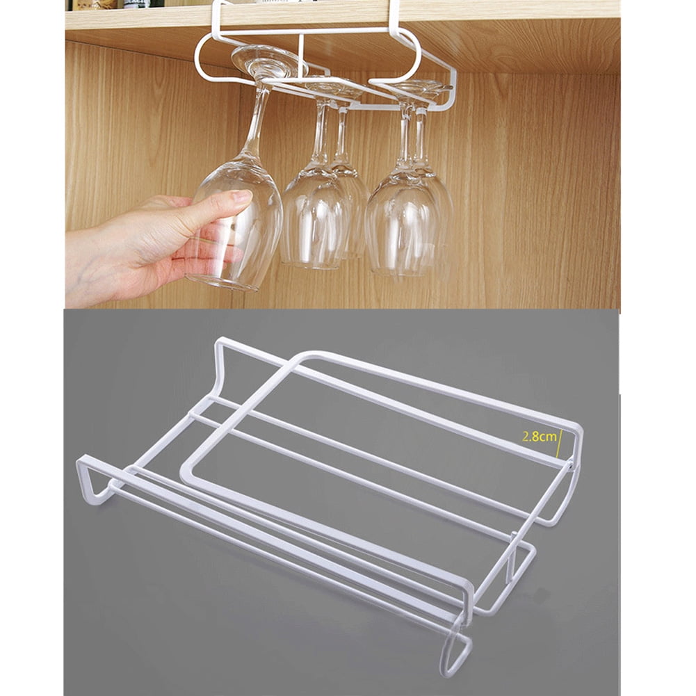 Details about   Buytra Under Cabinet Wine Glass Rack Stemware Holder for Home Bar Holds up to 6