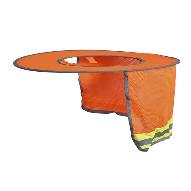 Casco Parasol Baoblaze Protector de Cuello Naranja fluorescente Sombrero duro