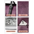 thumbnail image 3 of Matein Laptop Tote Bag for Women Men, 15.6 inch Waterproof PU Leather Work Shoulder Bag with Insulated Lunch Compartment, Dark Purple, 3 of 8