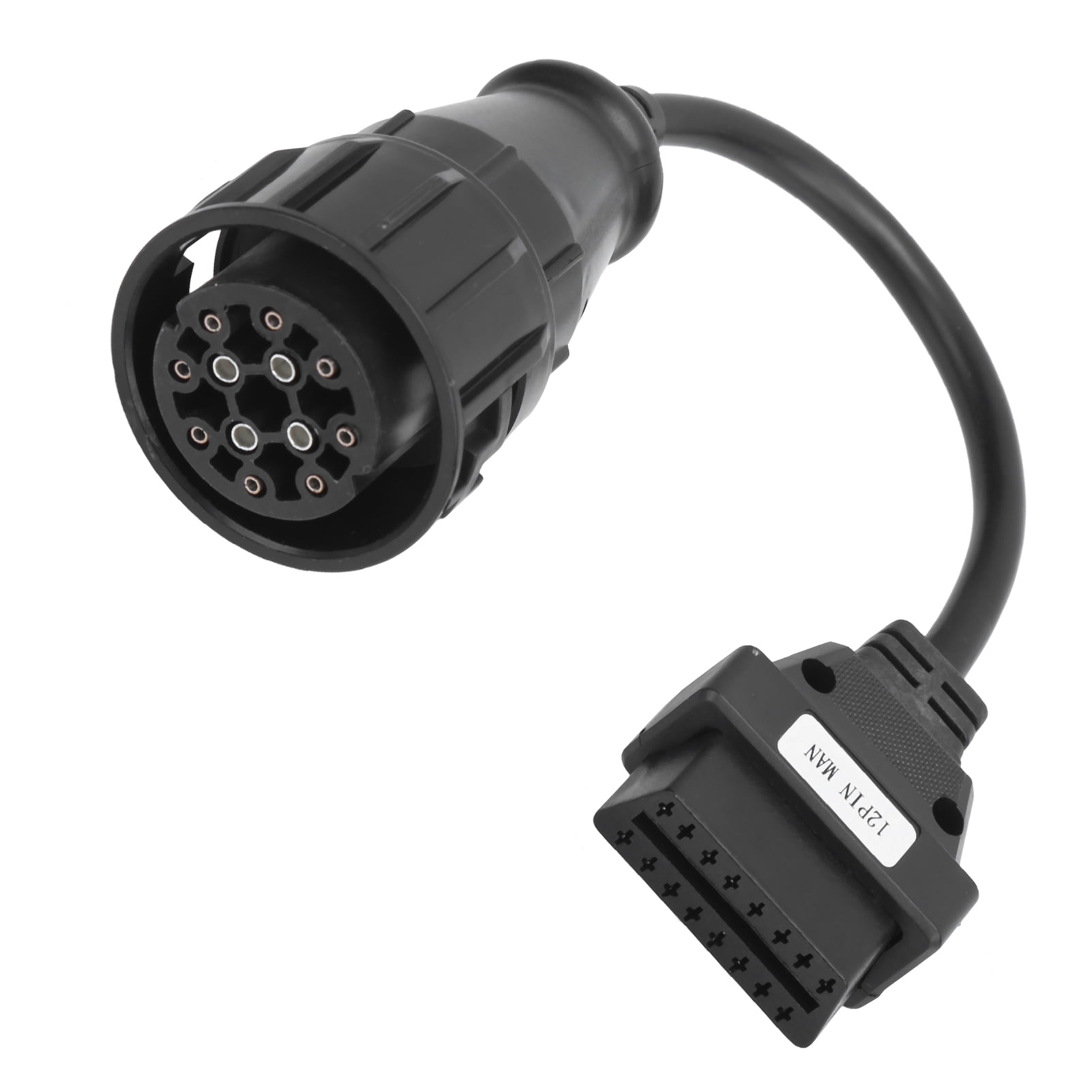 Octpeak OBD2 Connector,OBD2 Adapter 12Pin MAN To 16Pin Truck Diagnostic